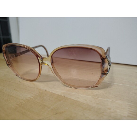 Vintage Luxottica Maude Sunrose Translucent Oval Eyeglasses Tinted Italy main image 9